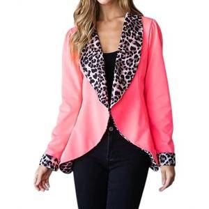 NEW HEIMISH USA hot shot blazer jacket in hot pink cheetah